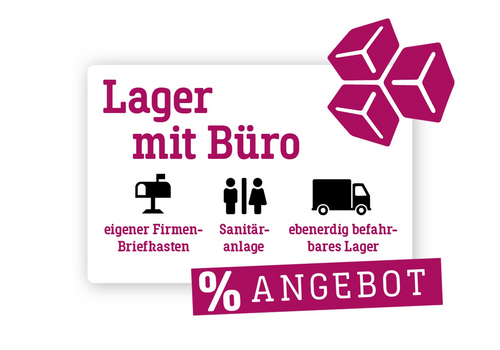 Lager mit Büroausbau mieten