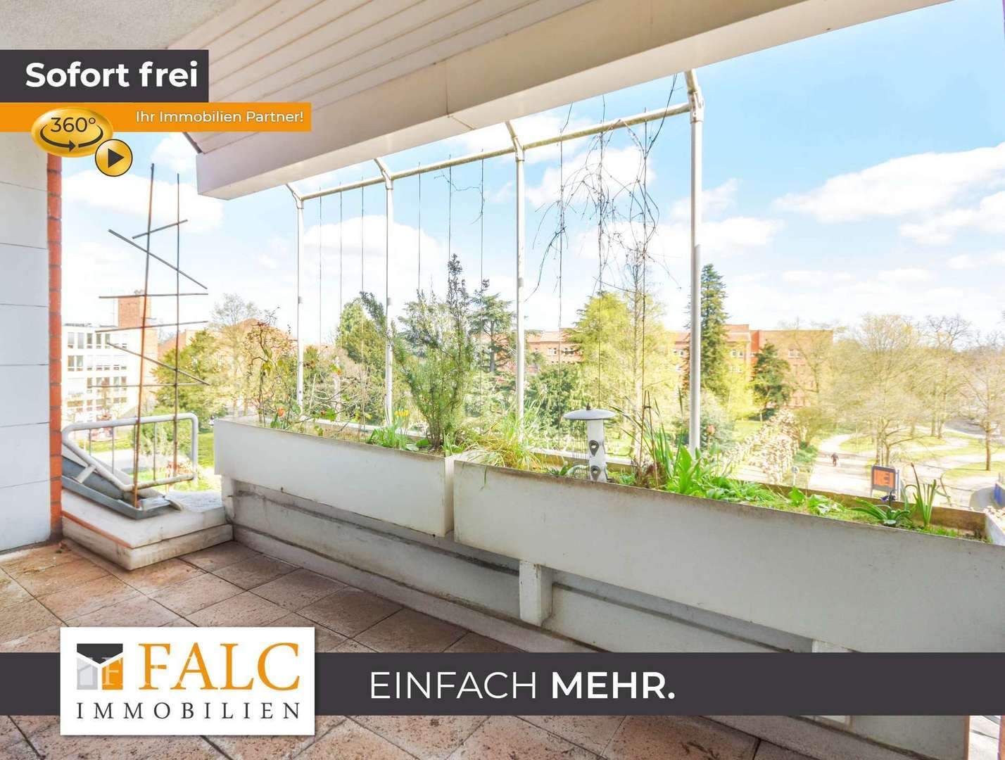 Ausblick vom Balkon