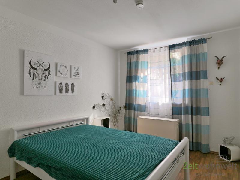 Blick ins Schlafzimmer