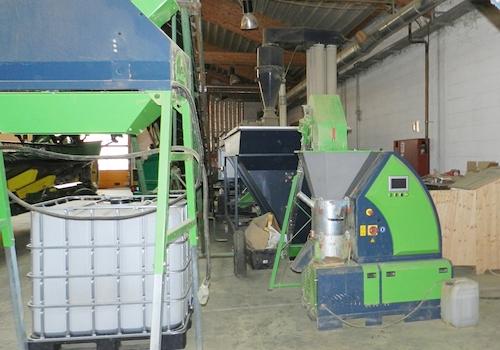 Pelletieranlage