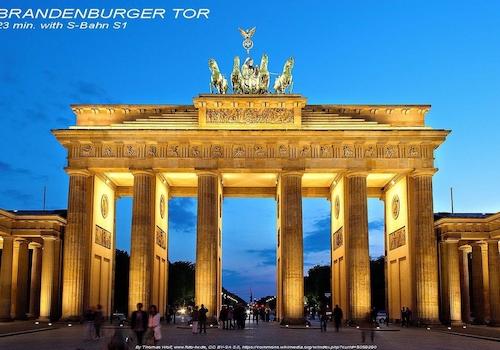 Entfernung: Brandenburger Tor