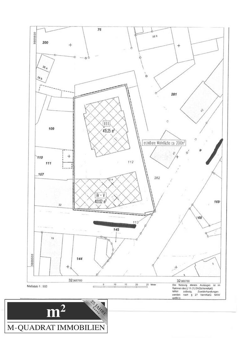 Lageplan zum Bauvorbescheid 2