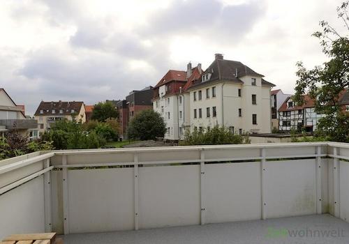 Balkon bei Regenwetter