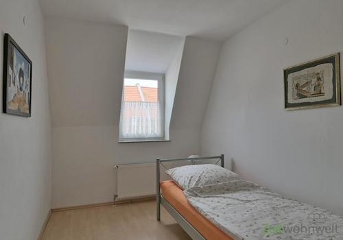 Blick ins Schlafzimmer