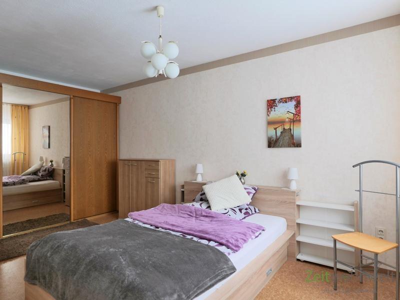 Blick ins Schlafzimmer