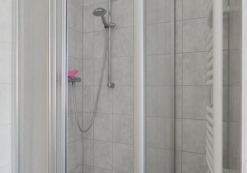 Dusche und Handtuchheizkörper