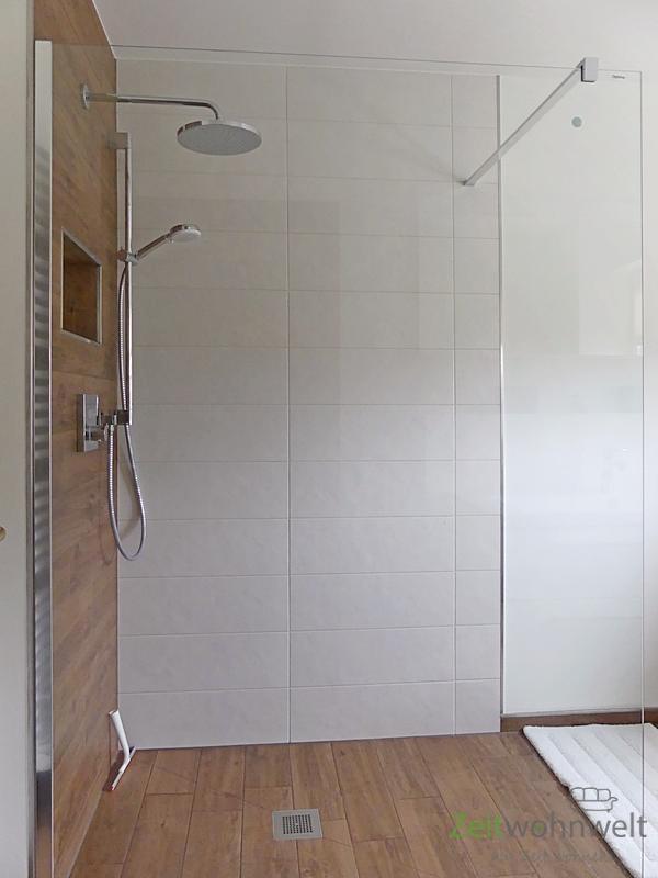 ebenerdige Glasdusche