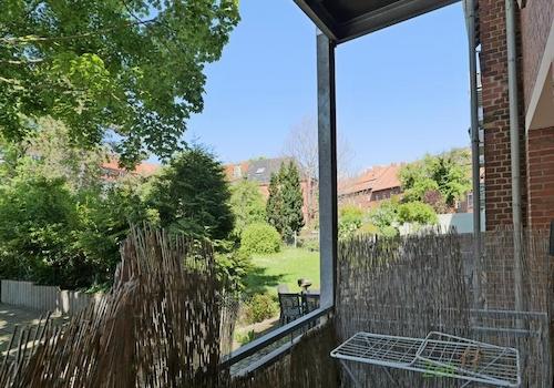 Blick vom Balkon