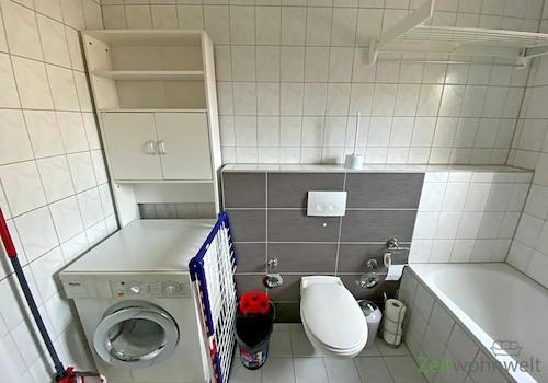 Waschmaschine in Bad