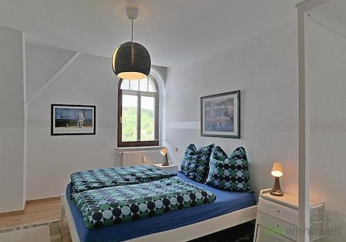 Blick ins Schlafzimmer