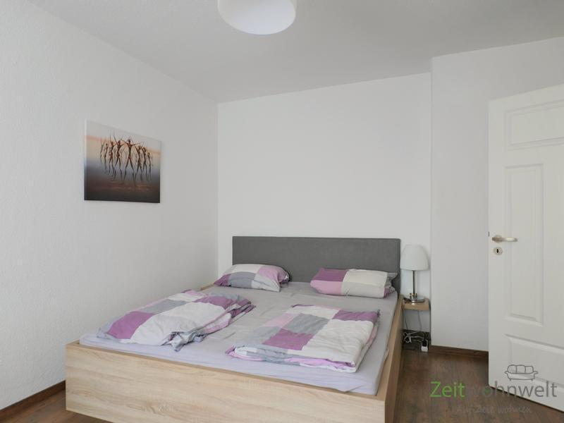 Blick ins Schlafzimmer