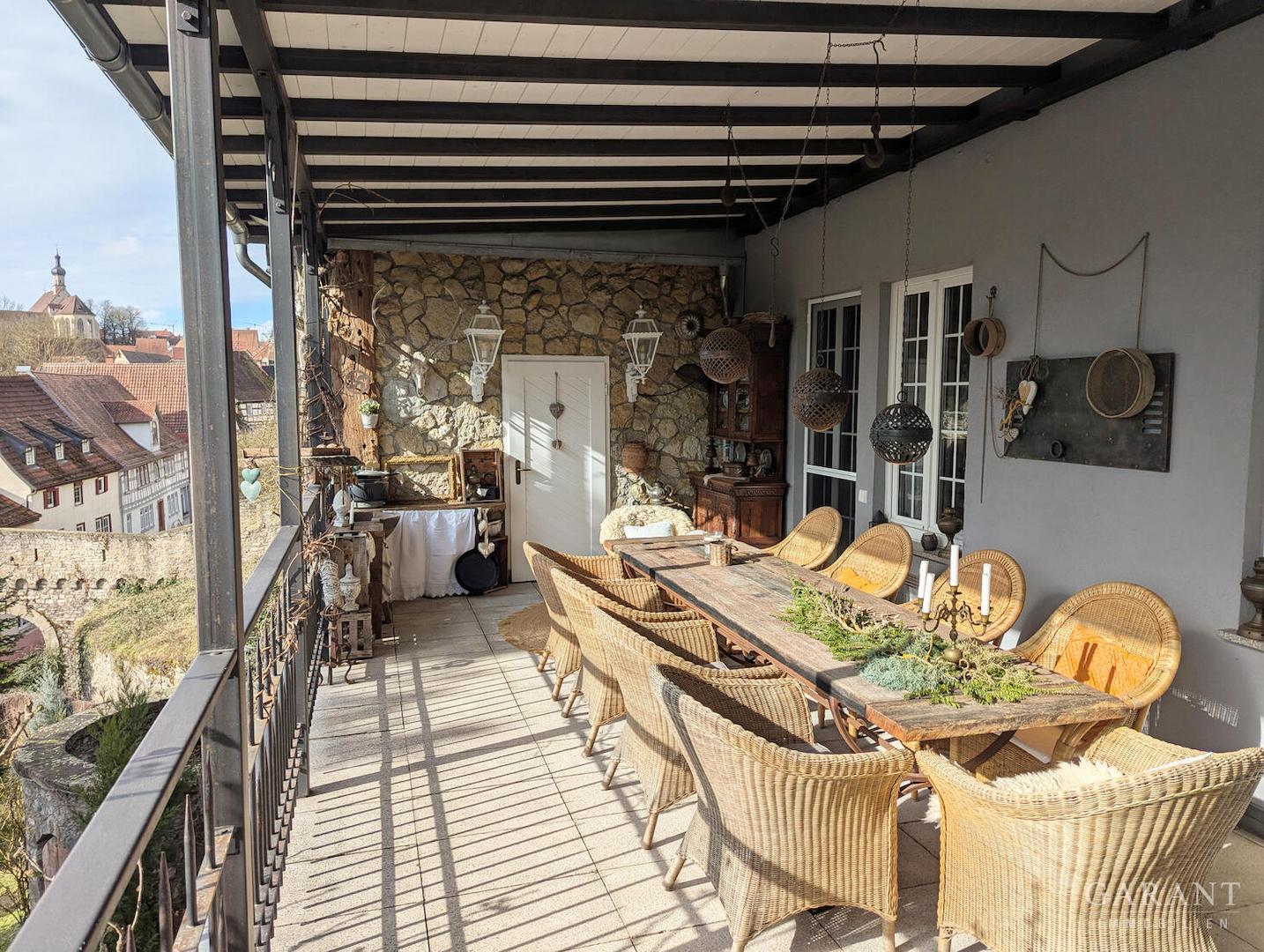 Sitzplatz Balkon