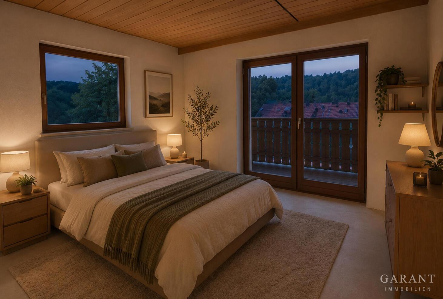 Schlafzimmer mit KI generiert