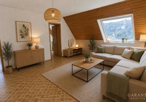 Wohnzimmer mit KI generiert