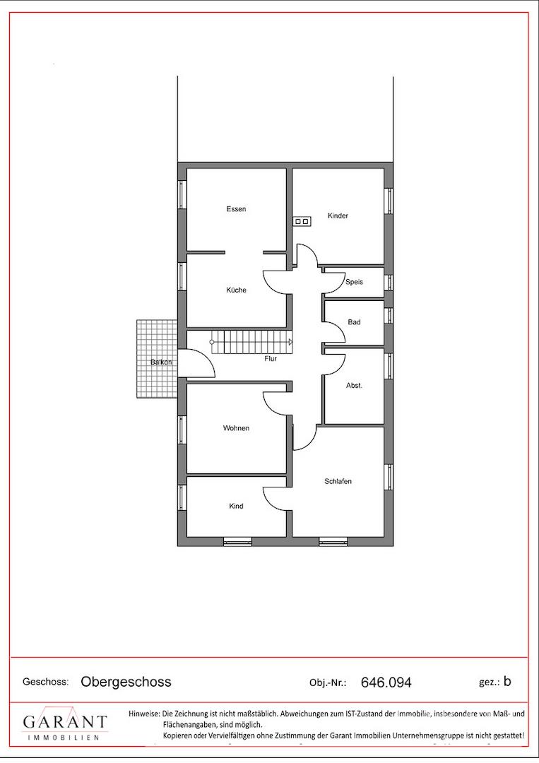 Grundriss  Obergeschoss