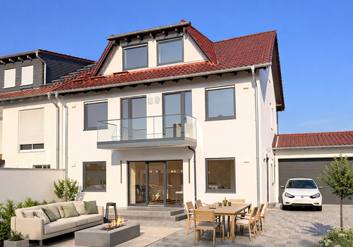 Garten- Garage- Ansicht 