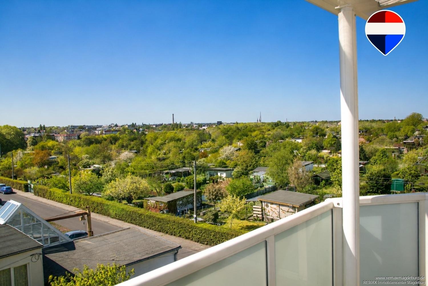 Ausblick vom Balkon