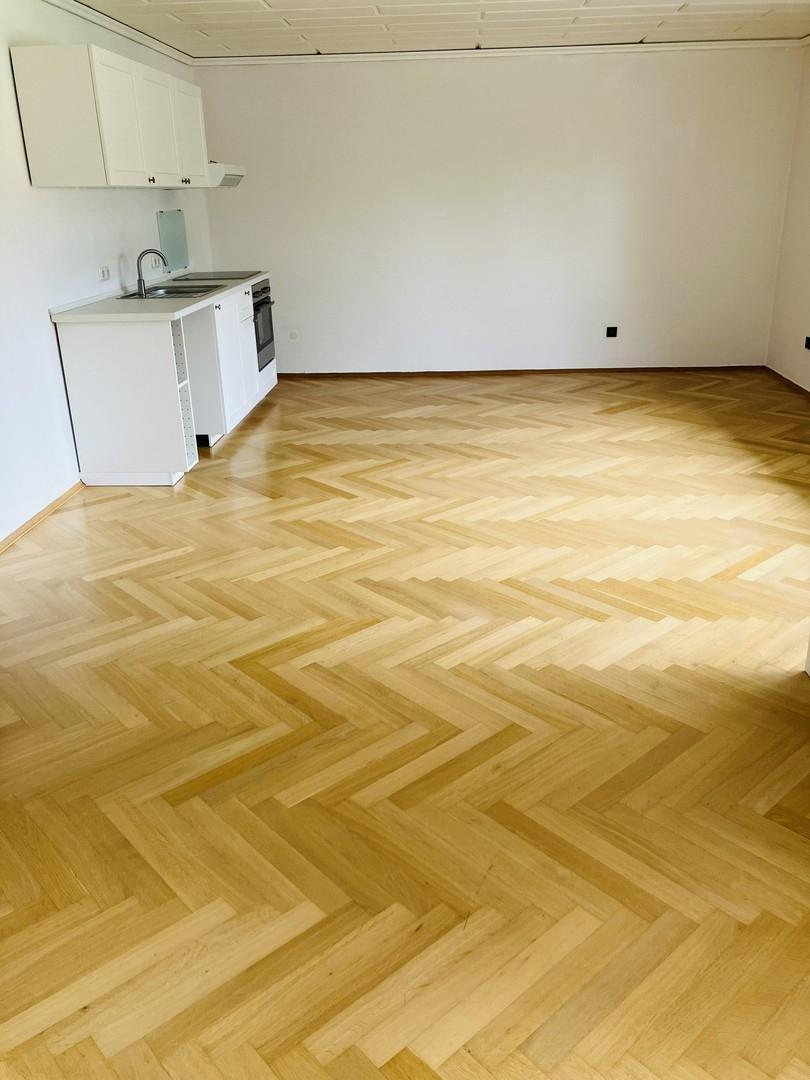 Wohnzimmer mit Küche