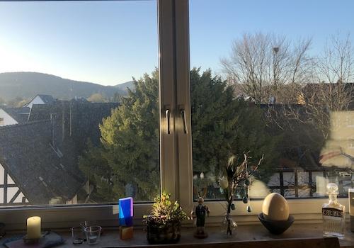 Blick aus dem Fenster