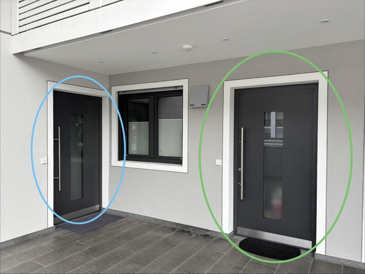 Wo Nr.6 = blau/Wo Nr.5 = grün