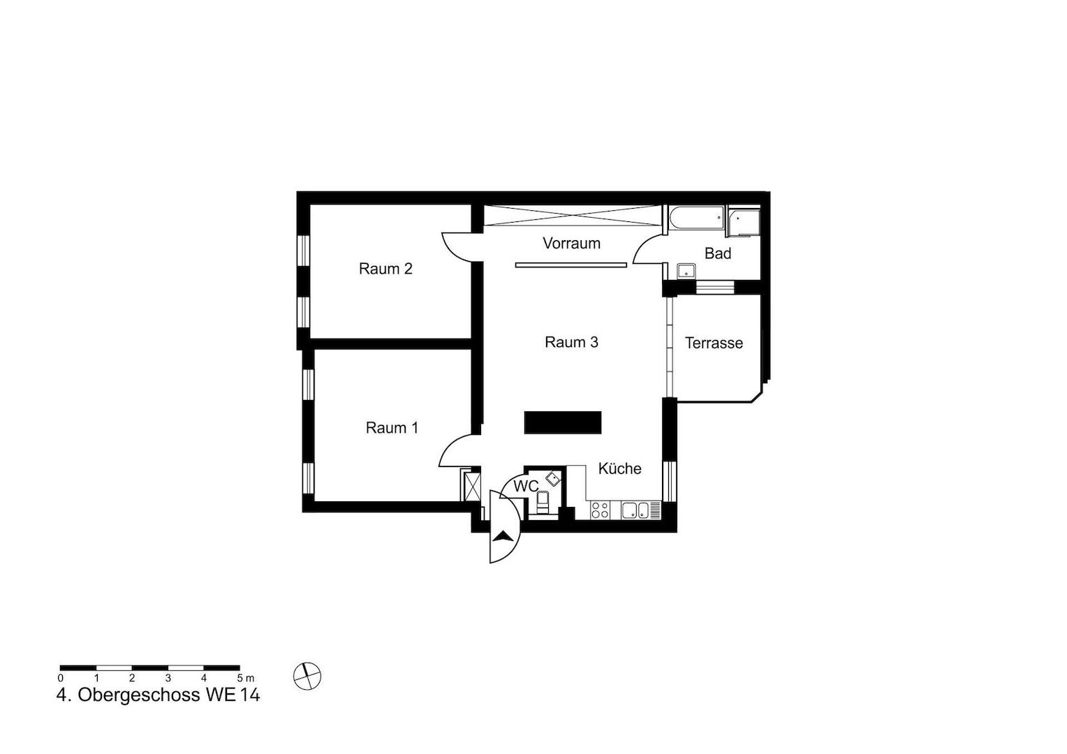 Grundriss WE14