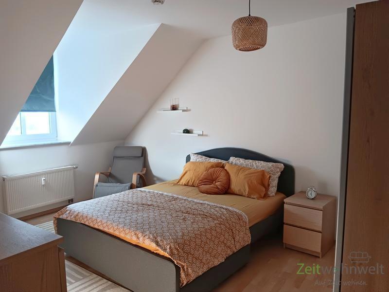 Blick ins Schlafzimmer