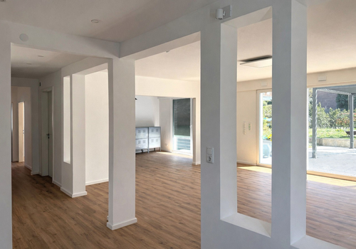 Blick zum Wohnraum im EG