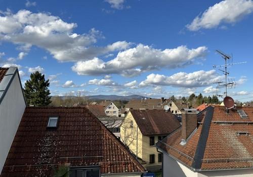 Blick nach draußen von Galerie