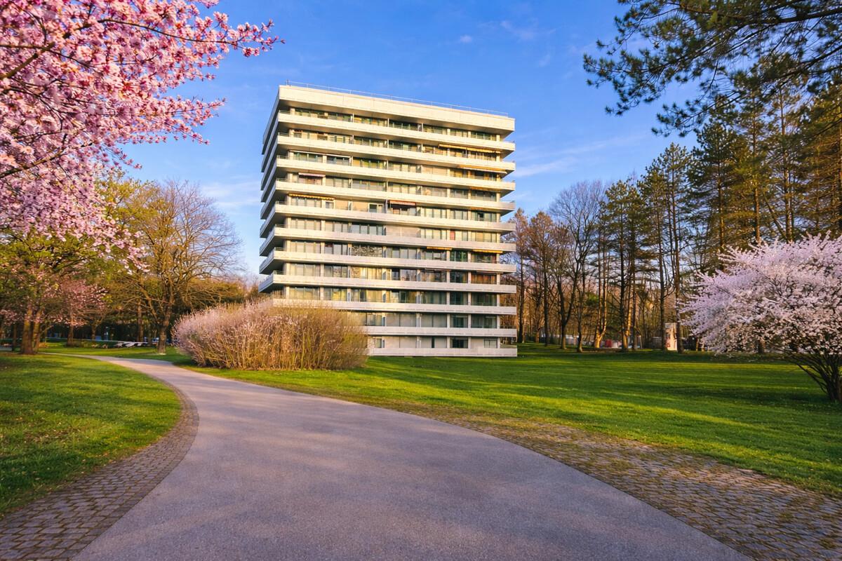 Parkanlage gepflegt