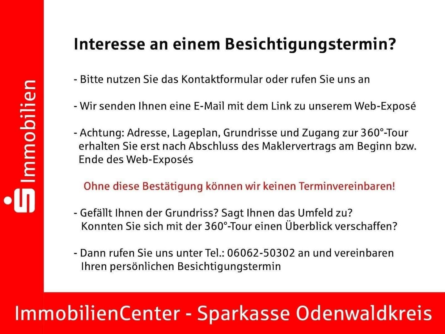Weg zum Besichtigungstermin mit Maklervertrag