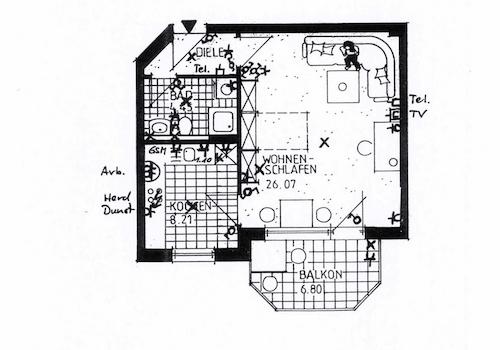 Grundriss Apartment