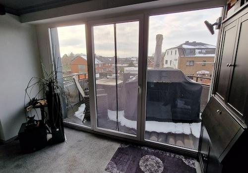 Balkon im Winter
