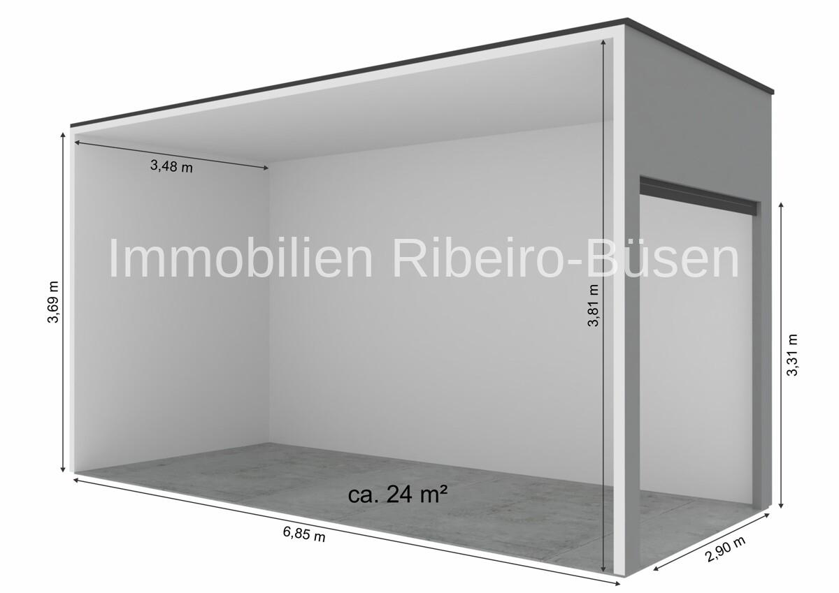 Lagerbox mit Maßen