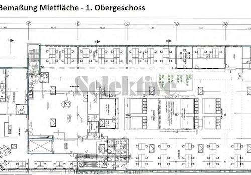 Bauteil A, Grundriss 1.OG