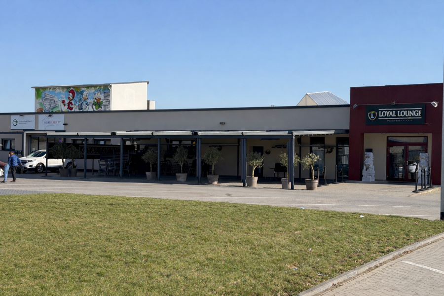 Ansicht Gebäudekomplex