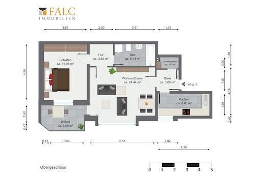 Grundriss Wohnung