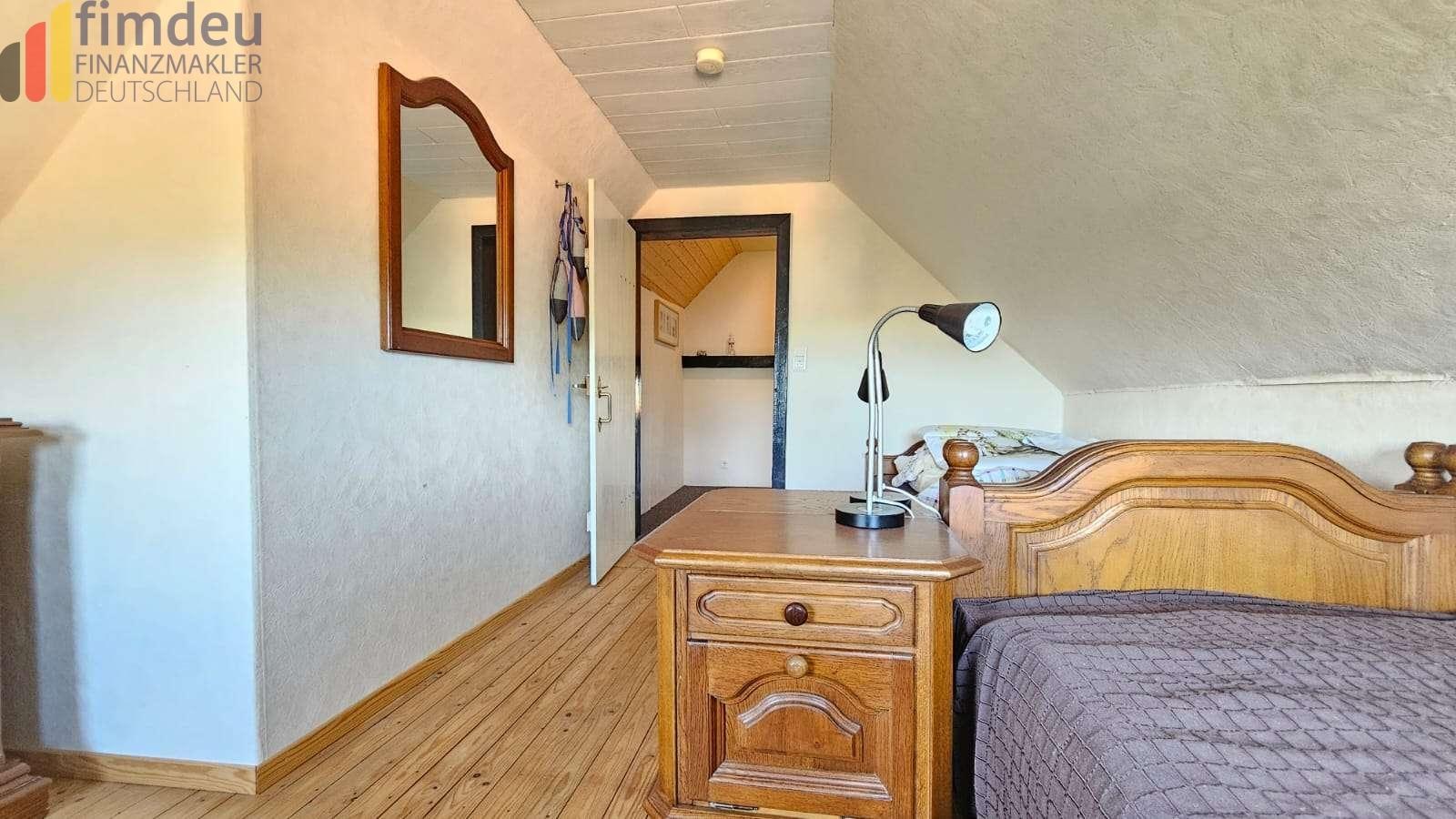 Schlafzimmer unterm Dach