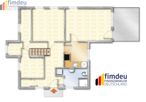 Grundriss Wohnhaus Erdgeschoß