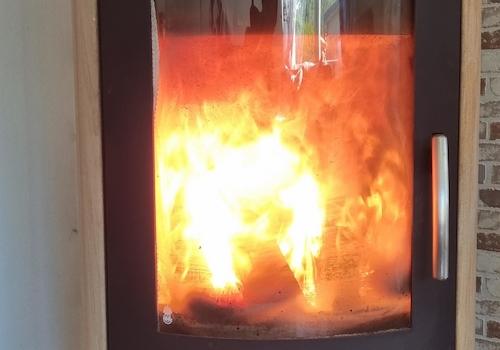 Kamin im Wohnzimmer