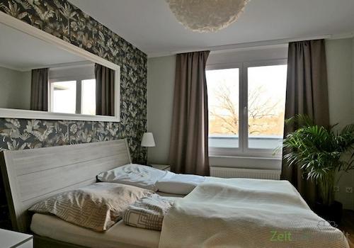 Blick ins Schlafzimmer