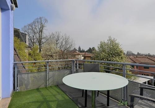Balkonausblick im April
