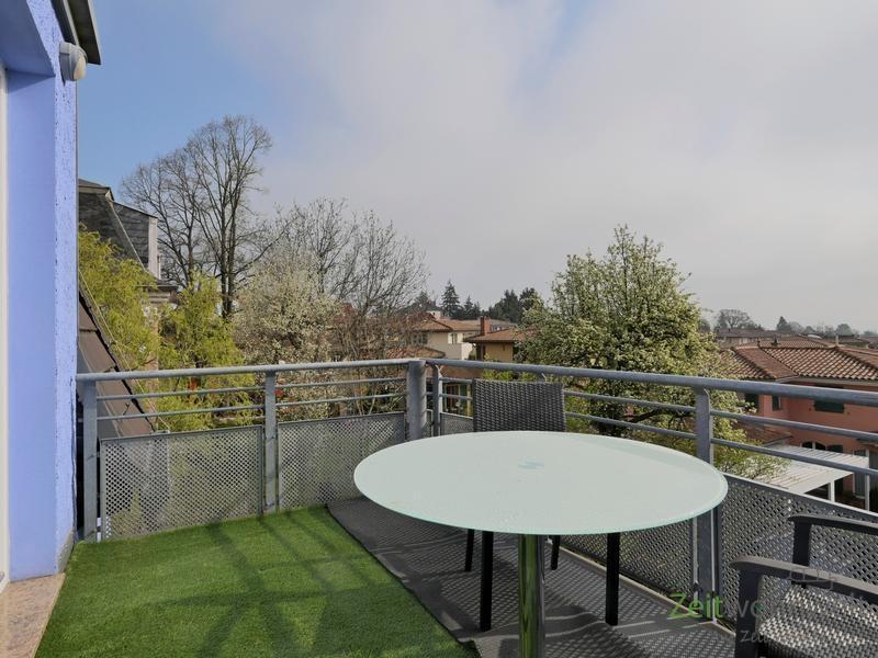 Balkonausblick im April