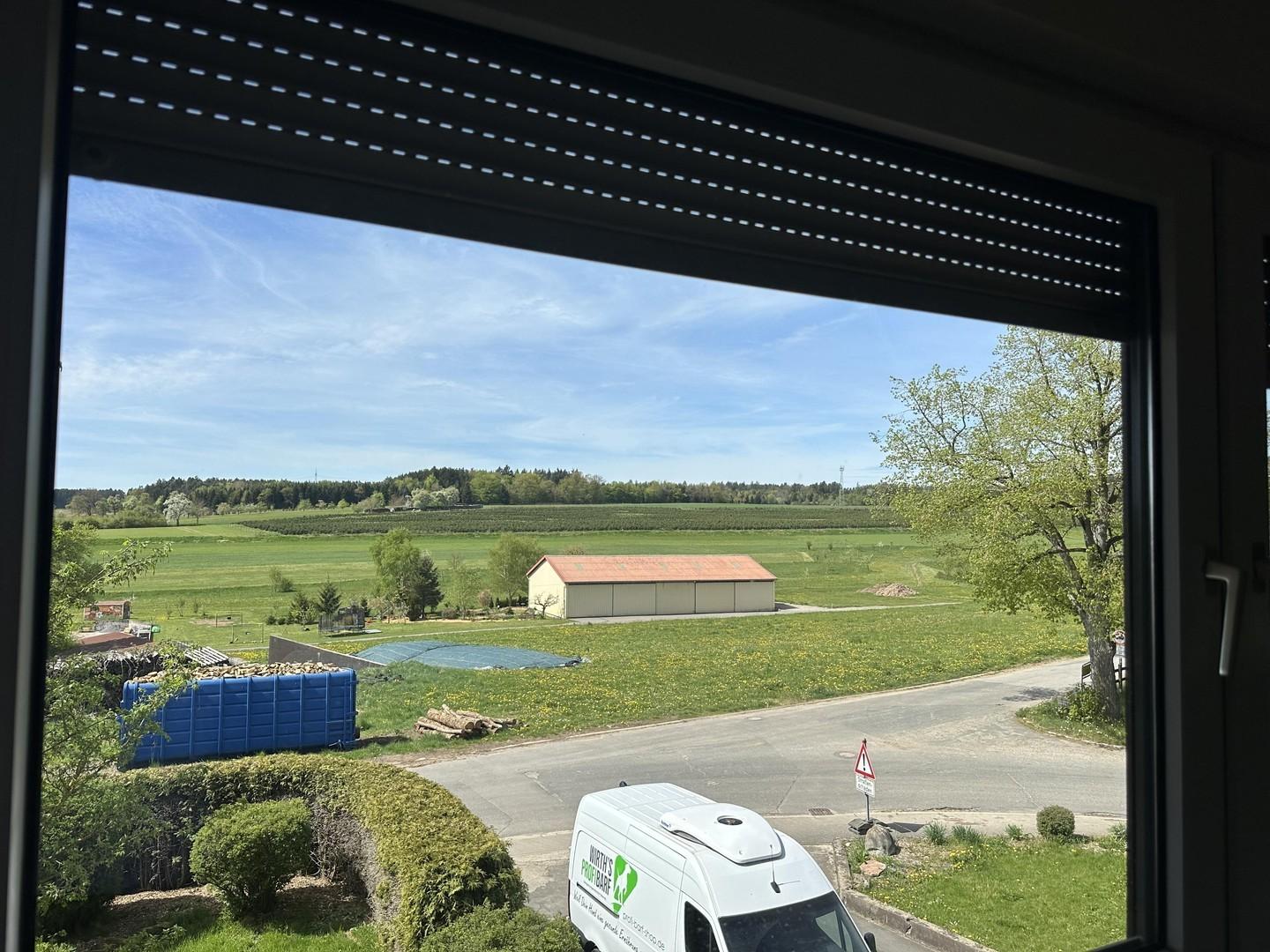 Blick vom Schlafzimmer