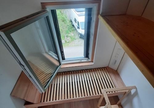 Blick in den Schlafbereich