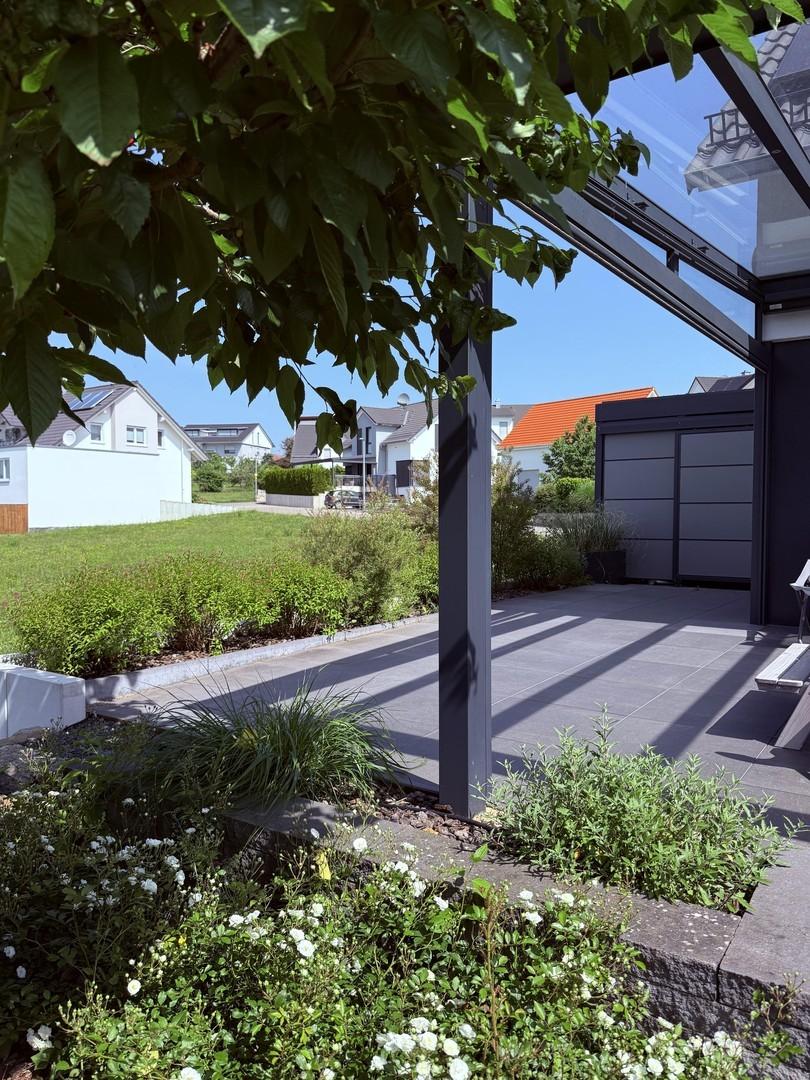 Rückseite Carport