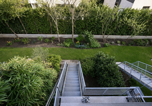 Treppe zum Garten