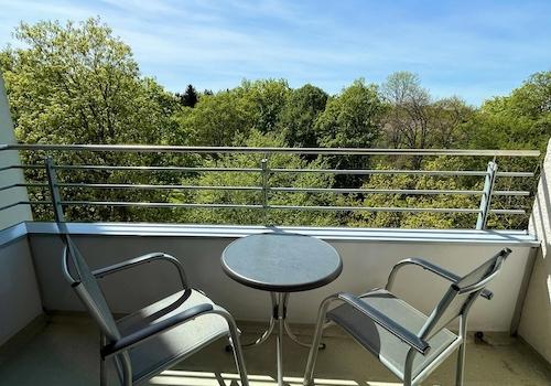 Sonniger West-Balkon