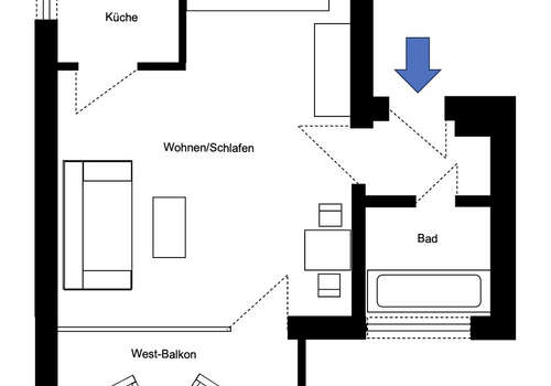 Grundriss Wohnung