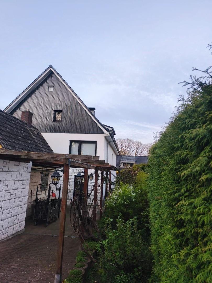 Rückseite des Hauses, Terrasse