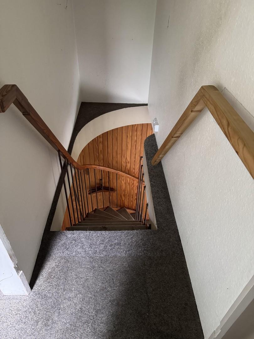 Treppe vom Dachgeschoß